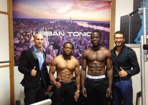 Athletes Axel et Levi et leurs coach urban tonic