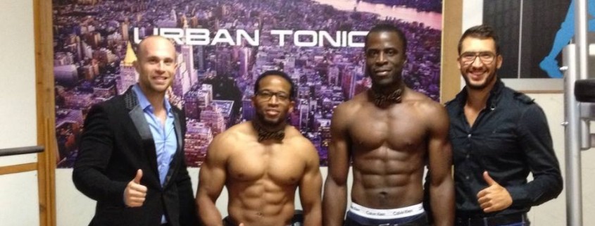 Athletes Axel et Levi et leurs coach urban tonic